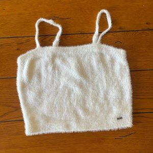 Cream crop top from hollister.